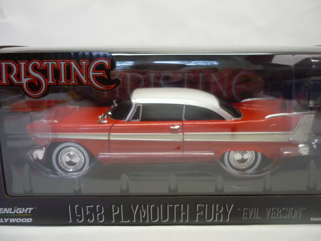 Miniature Greenlight – Plymouth Fury Christine 1983, échelle 1/64, Rouge Et Blanc