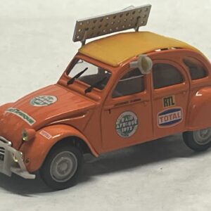 Citroen 2cv Rallye raid sans boite Norev 1/43