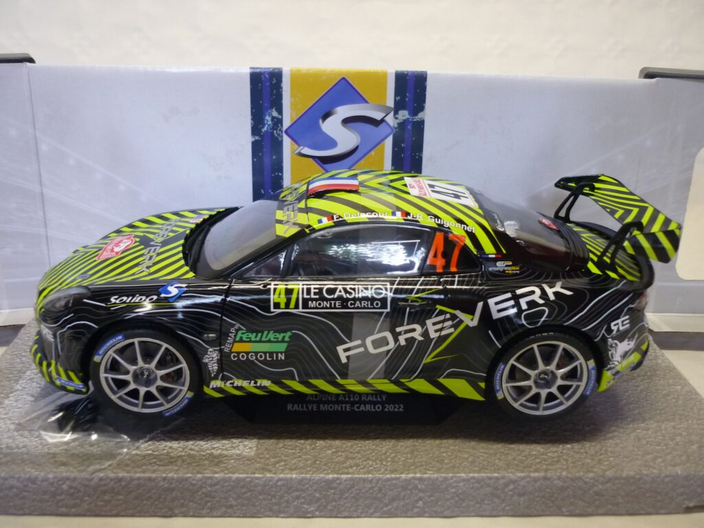 Kit Monté MRF Alpine A110 – Rallye Côte Fleurie VHC 2018, échelle 1/43, Boîte