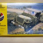 Maquette Jeep avec remorque Heller 1/72