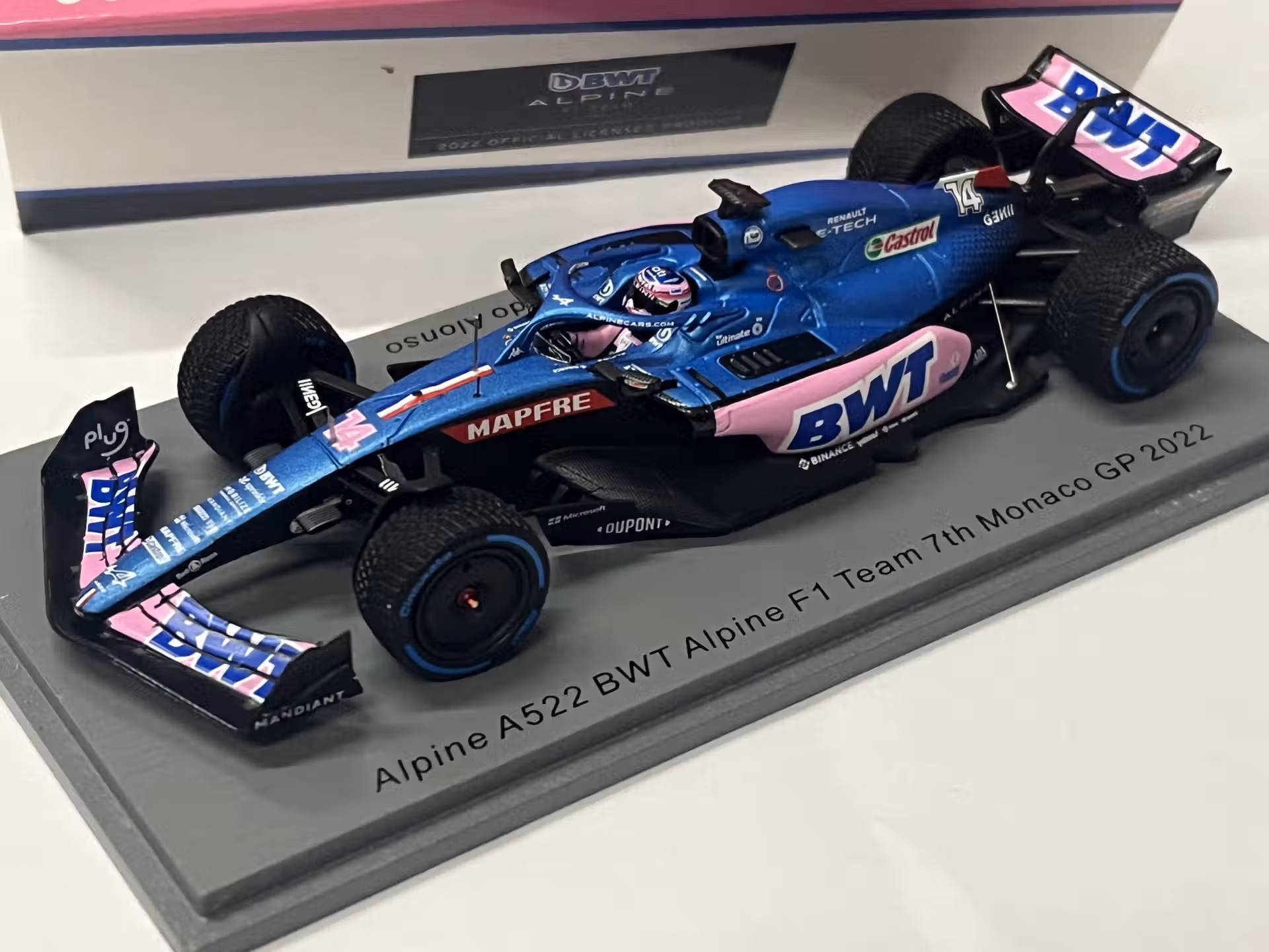 Alpine A522 Alpine F1 - Alonso 7èmeGP Monaco 2022 Spark 1/43°