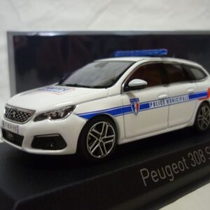 Peugeot 308 SW 2018 - Police Municipale -Norev 1/43