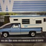 GMC 2500 sierra 1985 camping car Winnebago 1/64° Greenlight