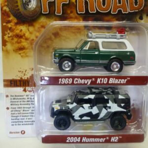 Chevrolet K10 1969 + Hummer H2 2004 1/64° Johnny Lightning