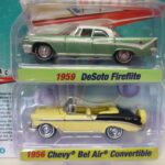 Desoto Fireflite 1959 + Chevrolet Bel Air 1956 1/64° Johnny Lightning