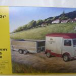 Maquette Citroen HY avec remorque Heller 1/24