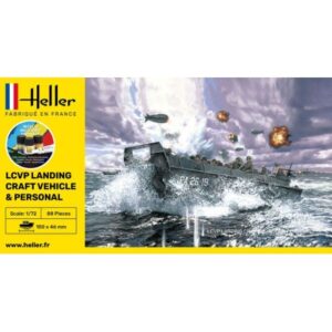 Maquette bateau LCVP avec figurines Heller 1/72