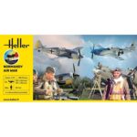 Maquette Coffret Kit Normandie avec avion Heller 1/72°