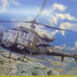 Maquette hélicoptère Gazelle SA 342 Heller 1/48°