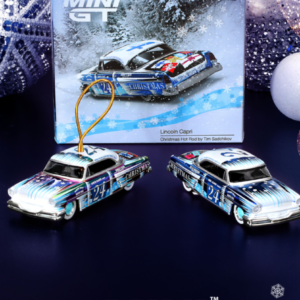 Coffret 2 Lincoln Capri Hot Road 1954 - Édition Noël 2024 - MiniGt 1/64°