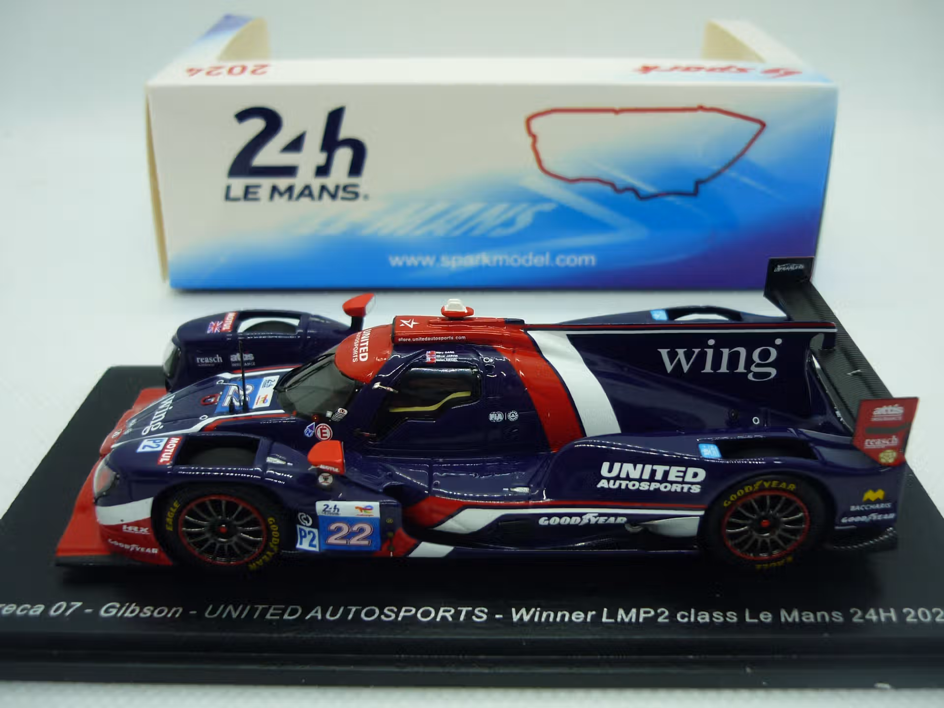 Oreca 07 N°22 - 1er LMP2 Le Mans 24h 2024 - Spark 1/43° – Image 3