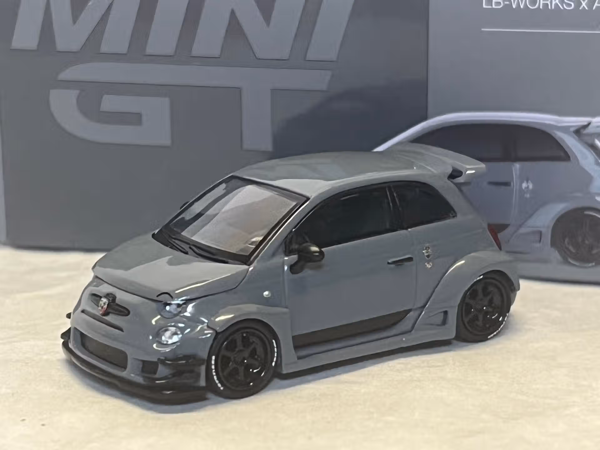 Fiat 595 Abarth LB-Works X Abas 2024 MiniGt 1/64°