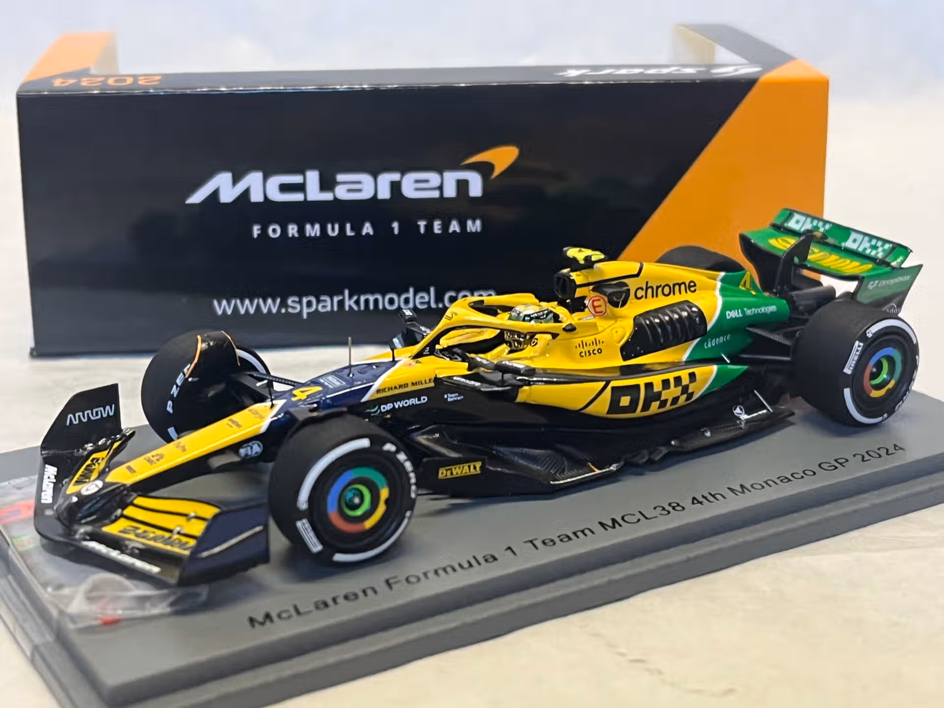 McLaren F1 MCL38 Norris - GP Monaco 2024 - Spark 1/43°