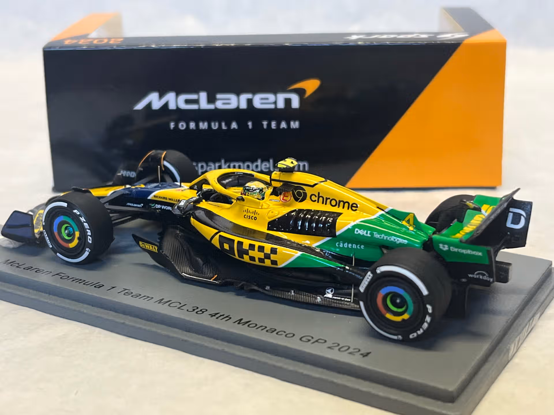 McLaren F1 MCL38 Norris - GP Monaco 2024 - Spark 1/43° – Image 2
