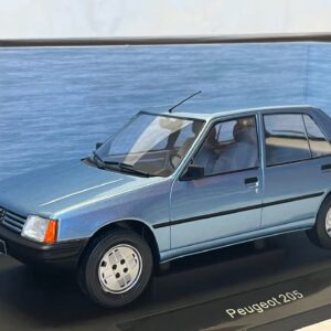 Peugeot 205 bleu 5 portes 1984 MCG 1/18