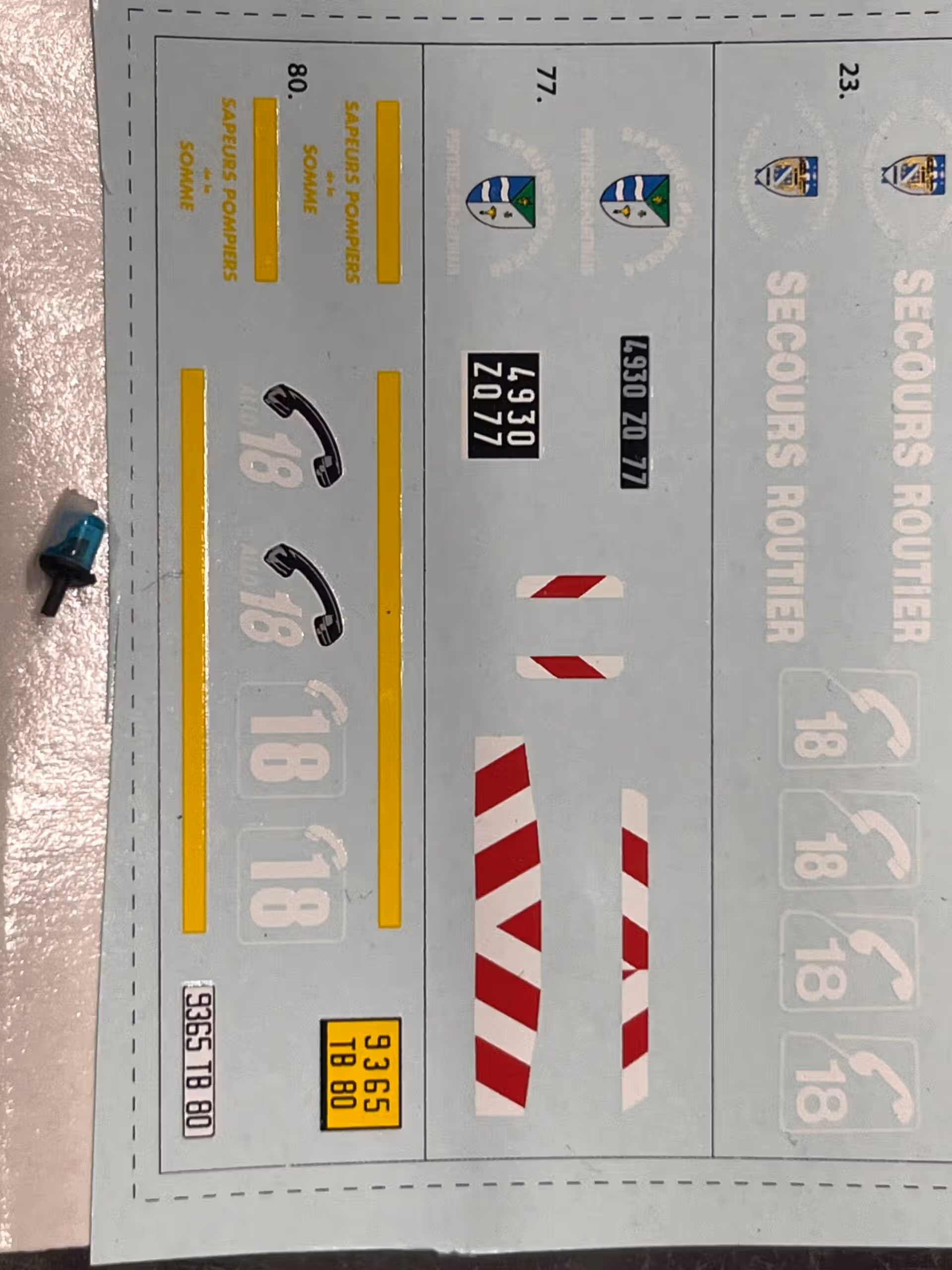 Citroen C15 1/43° (vendu avec sérigraphie pompiers + gyrophare) - Odeon – Image 3