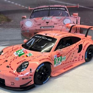 Porsche 911 991 RSR Pink Pig Le Mans 2018 1/12° Ixo