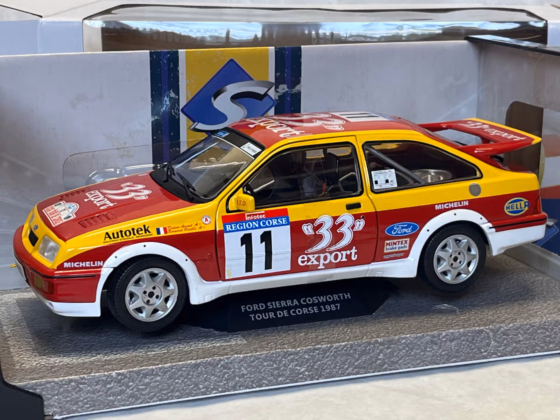 Ford Sierra RS Auriol Tour de Corse 1987 - Solido 1/18