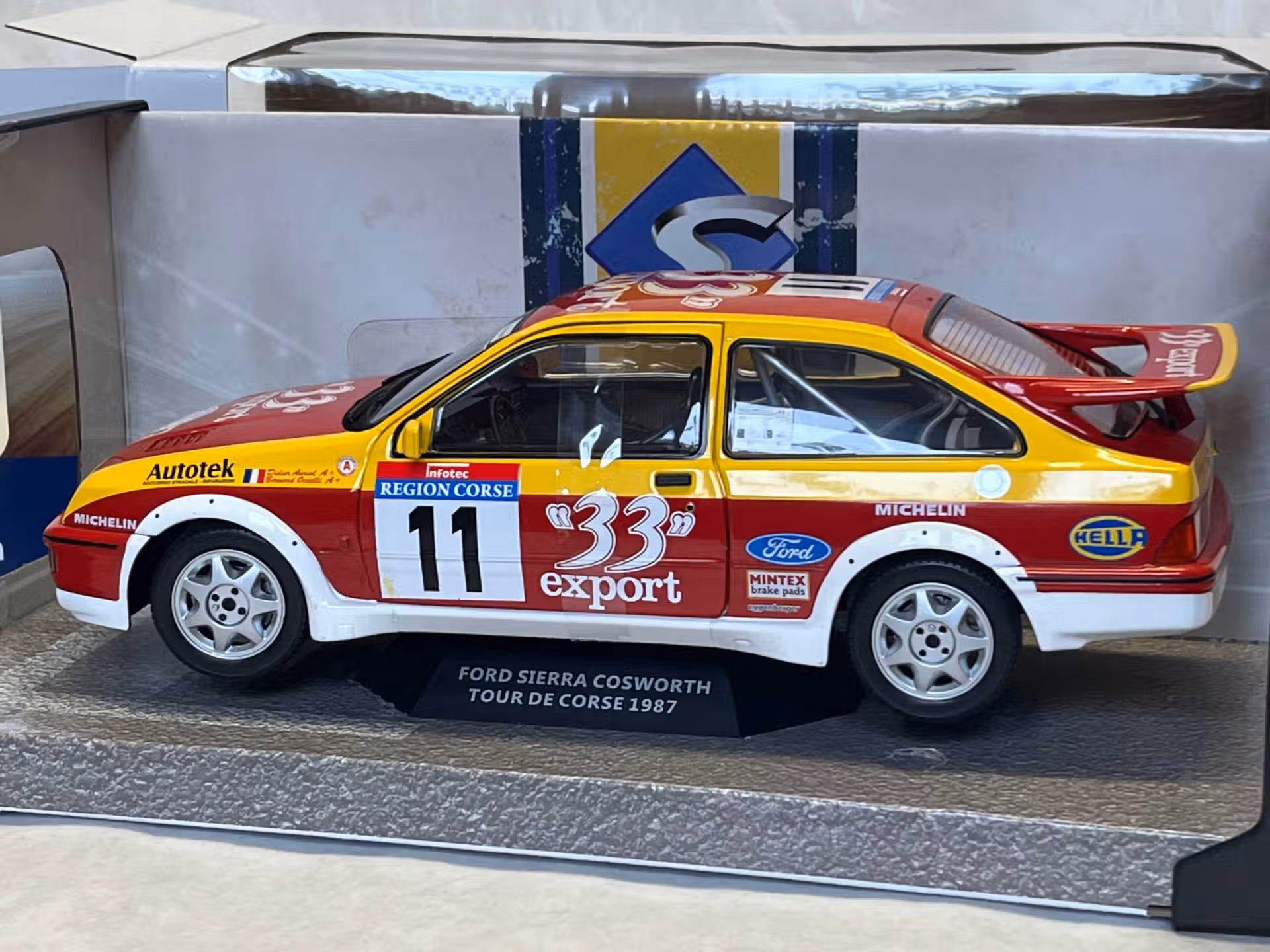 Ford Sierra RS Auriol Tour de Corse 1987 - Solido 1/18 – Image 2