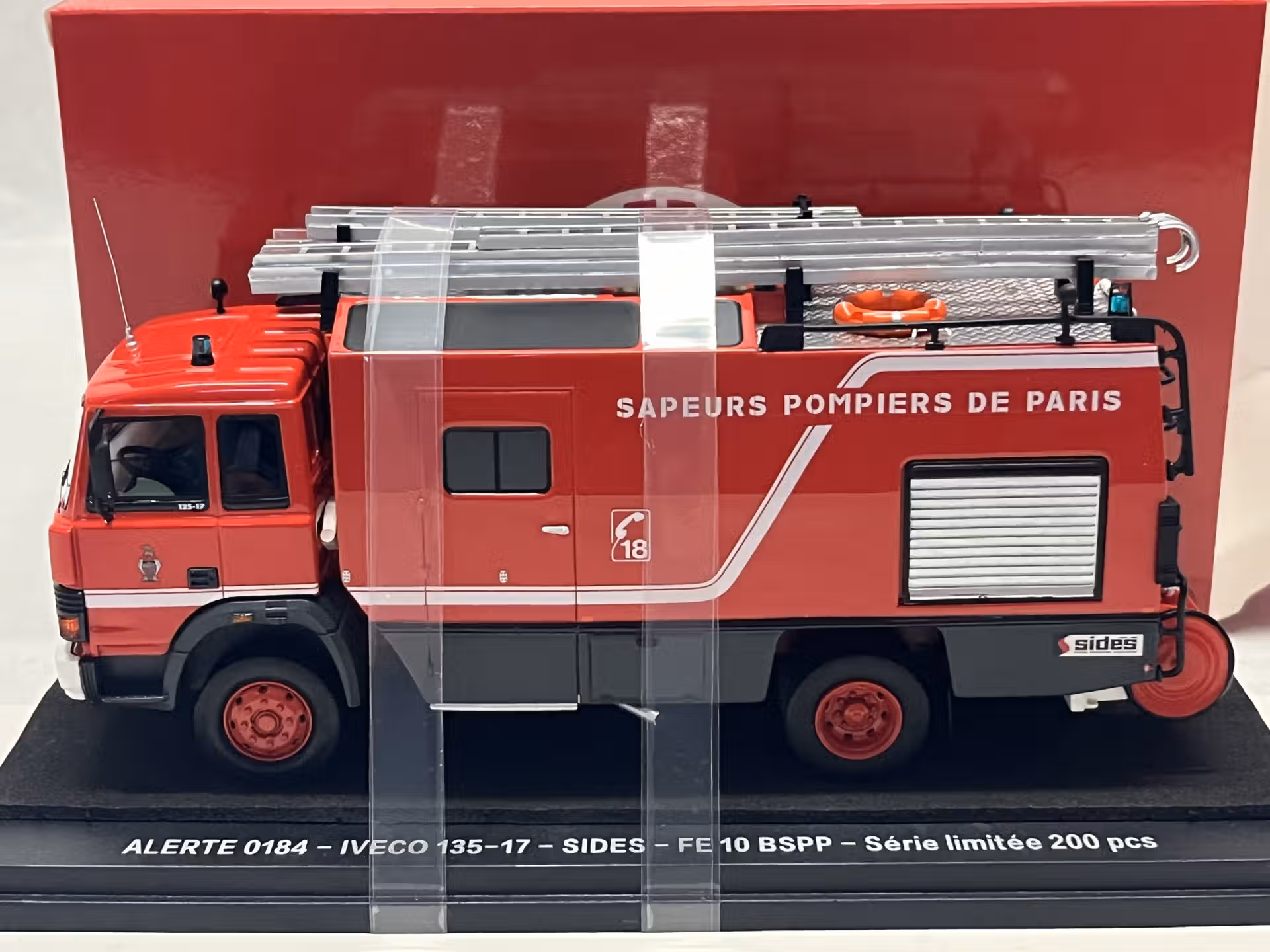 Camion Iveco 135-17 FE 10 Sides BSPP pompiers Alerte 1/43° – Image 2