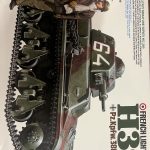Maquette militaire tank H39 français Tamiya 1/35°