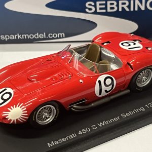 Maserati 450 S Fangio N°19 Winner Sebring 1957 - Spark 1/43°