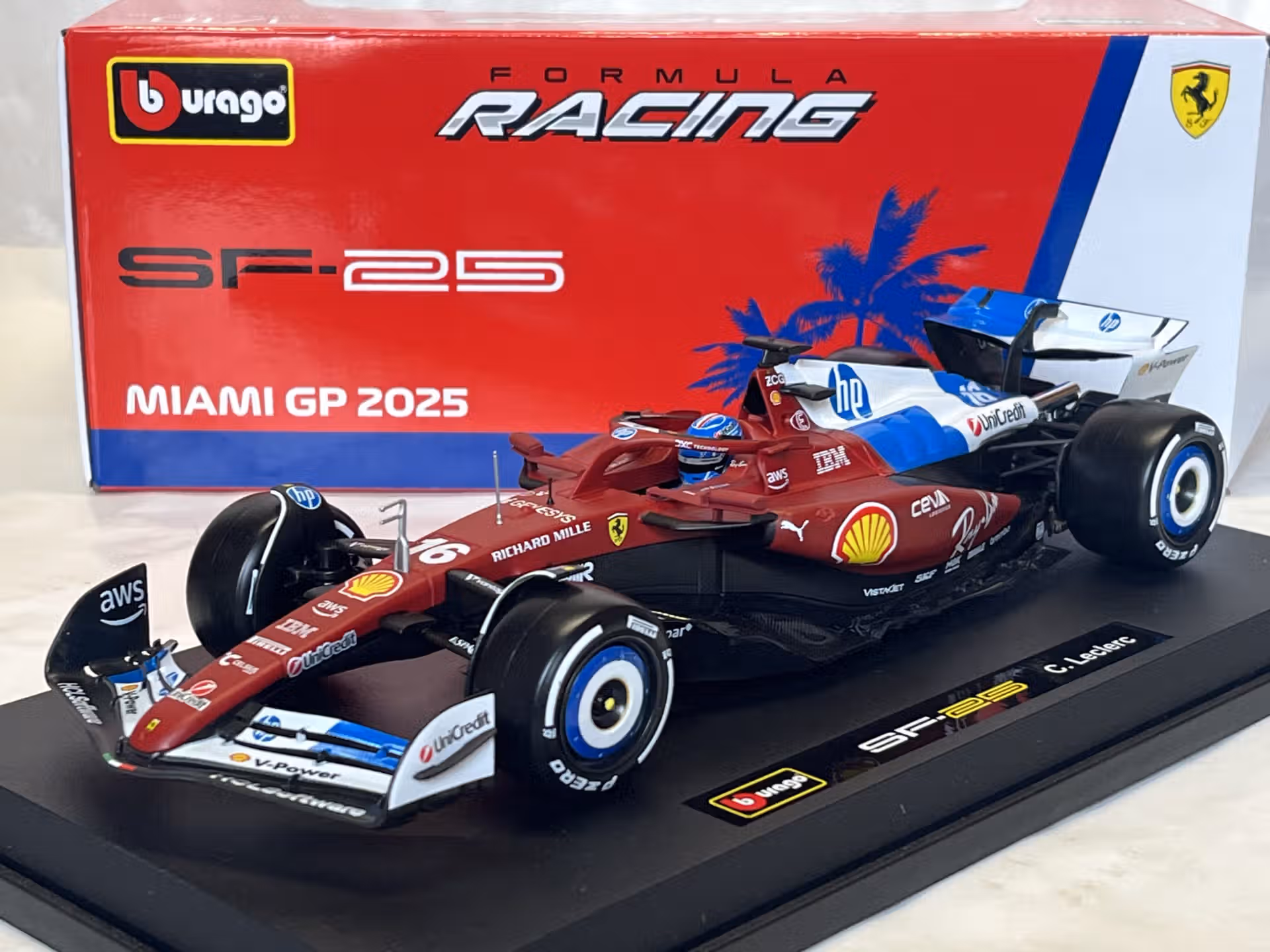 Ferrari F1 SF-25 C.Leclerc 2025 1/18 Burago