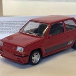 Renault Supercinq GT Turbo phase 2 1988 rouge 1/43° Norev