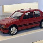 Peugeot 205 GTi 1.6 1986 rouge Norev 1/43