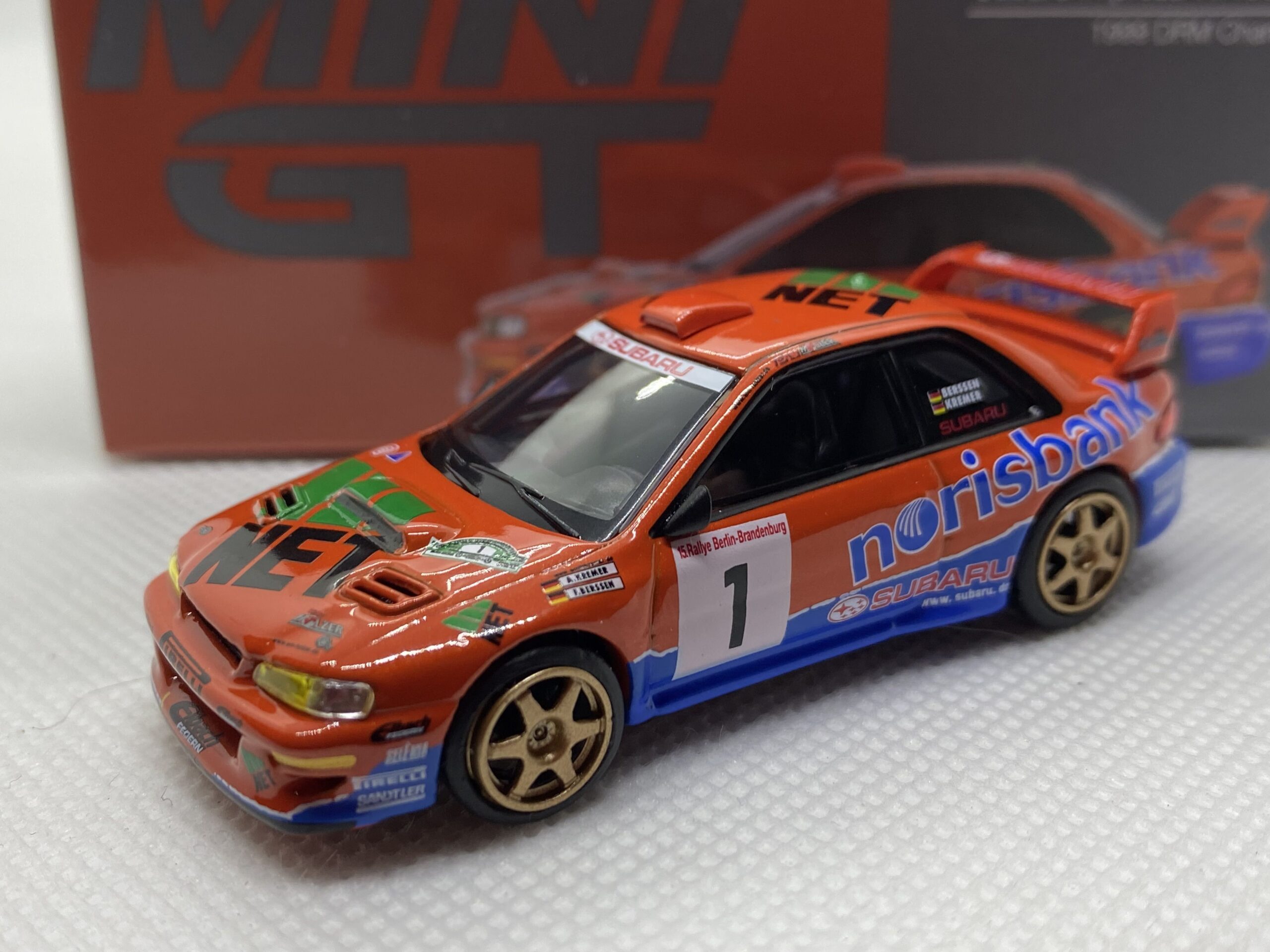 Subaru Impreza WRC N°1 - 1er DRM 1999 - MiniGt 1/64°