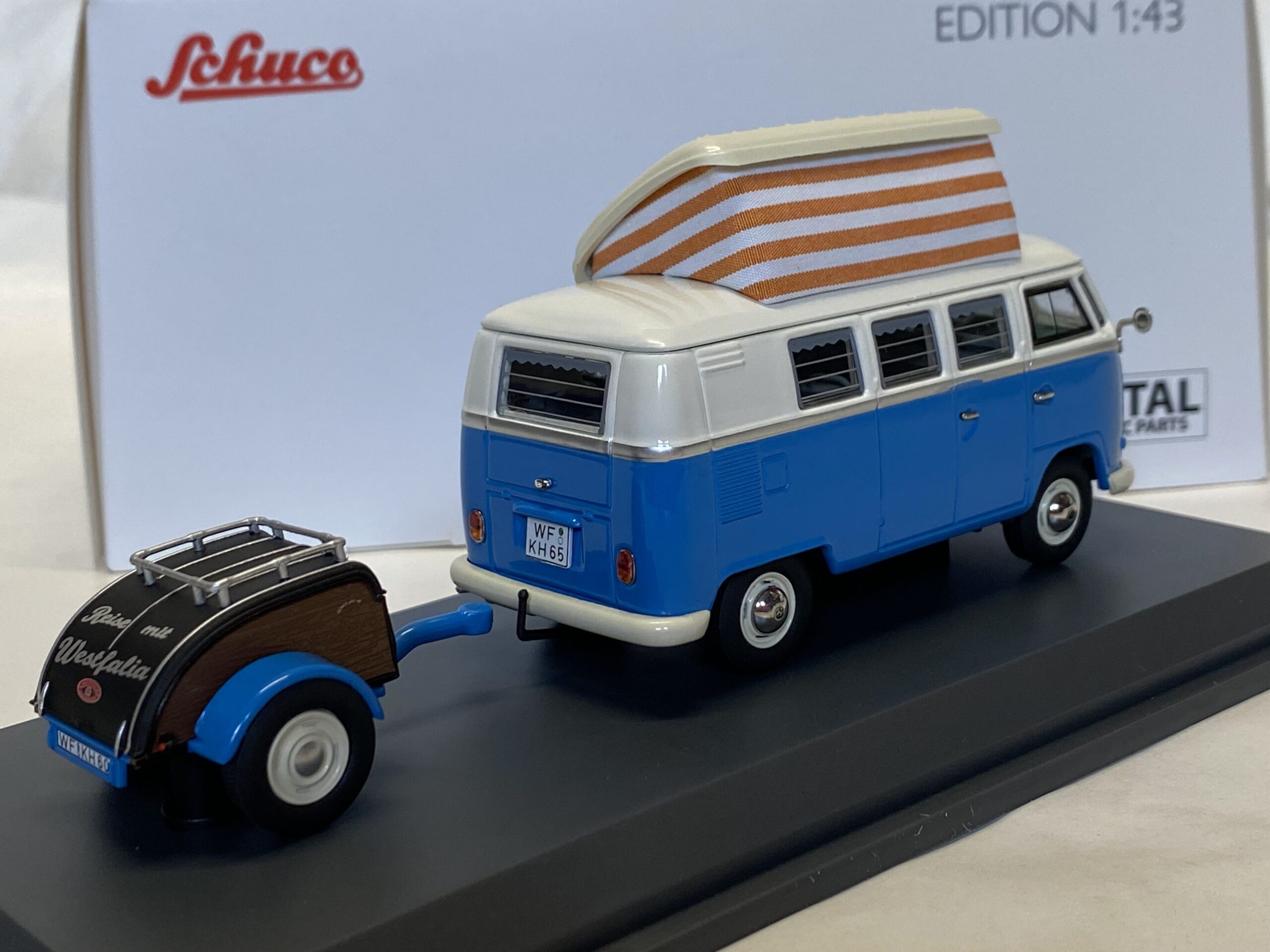 Volkswagen Combi T1 Westfalia avec remorque Schuco 1/43° – Image 2