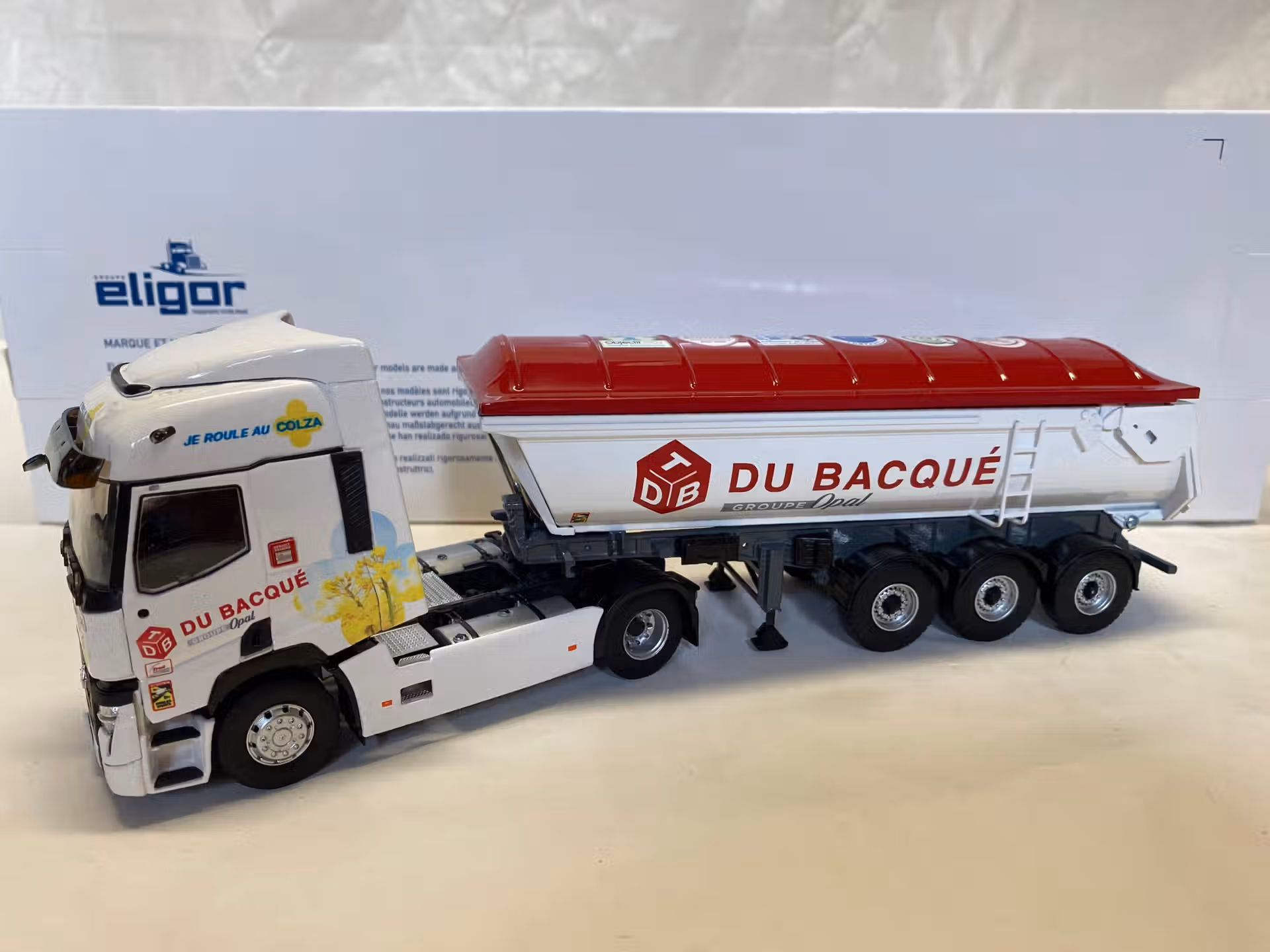 Renault T480 - benne / TP du Bacqué - Eligor 1/43° – Image 2