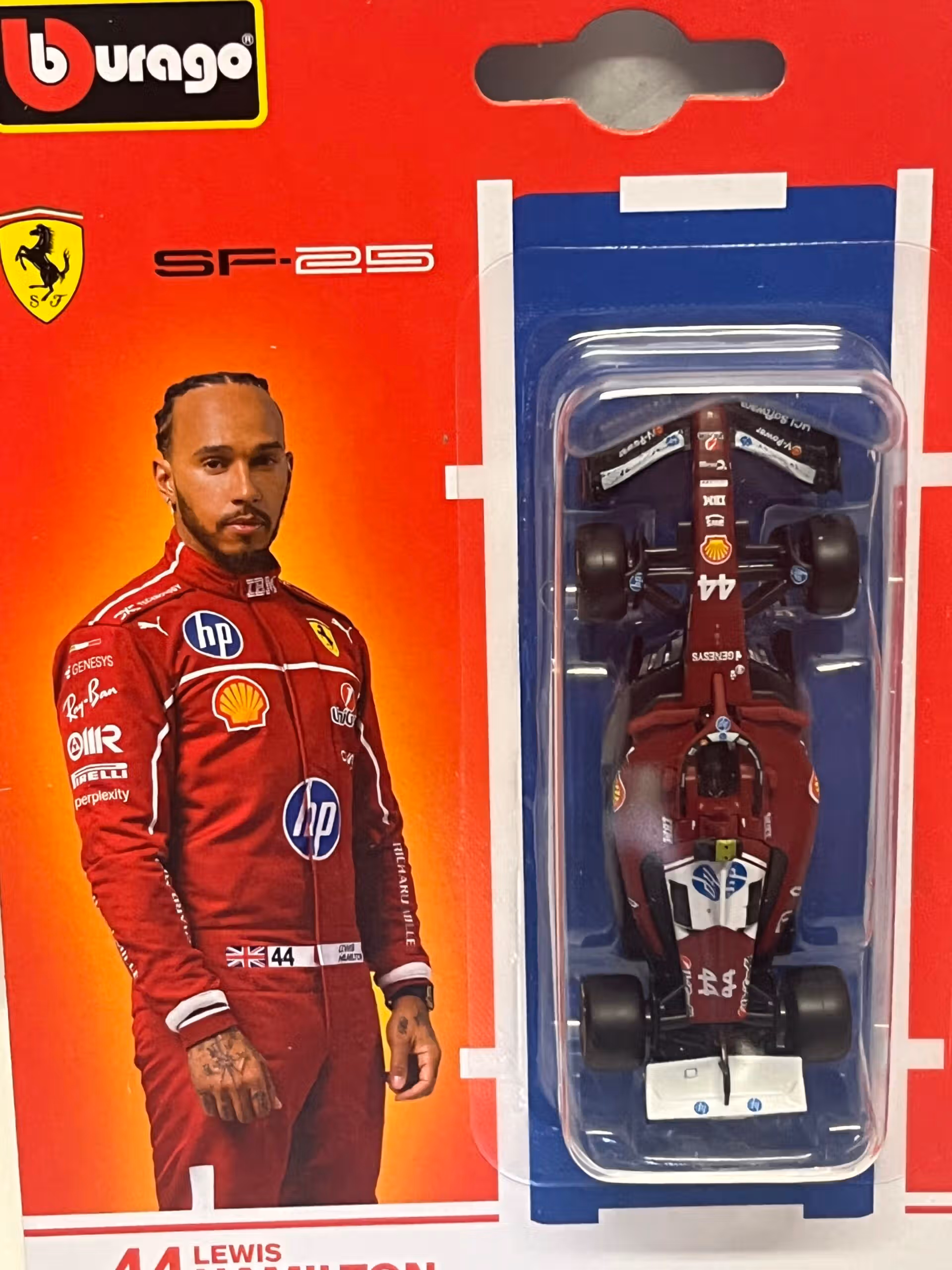 Ferrari F1 SF-25 L. Hamilton 2025 1/64 Burago
