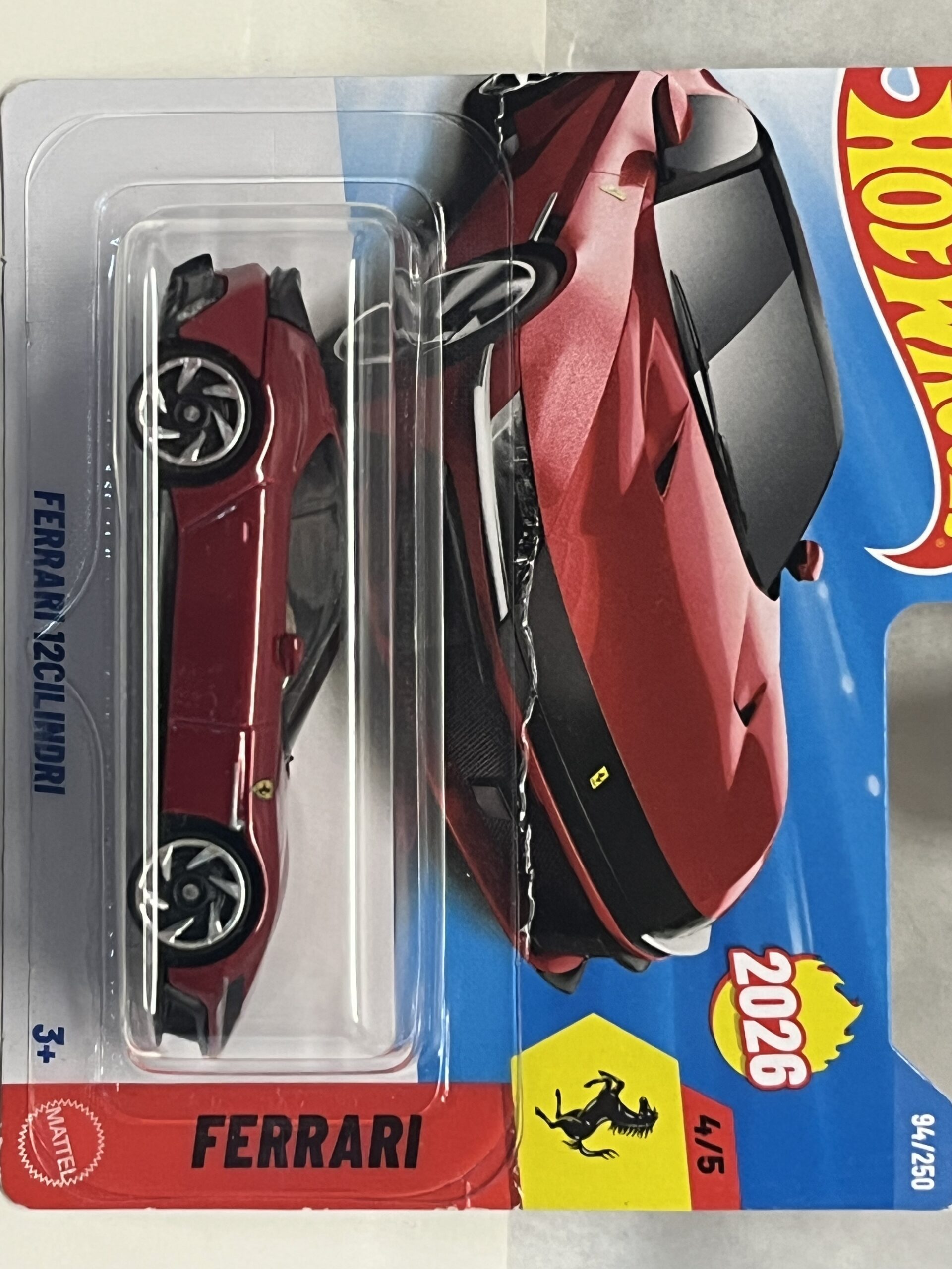 Ferrari 12Cilindri Hotwheels 1/64°