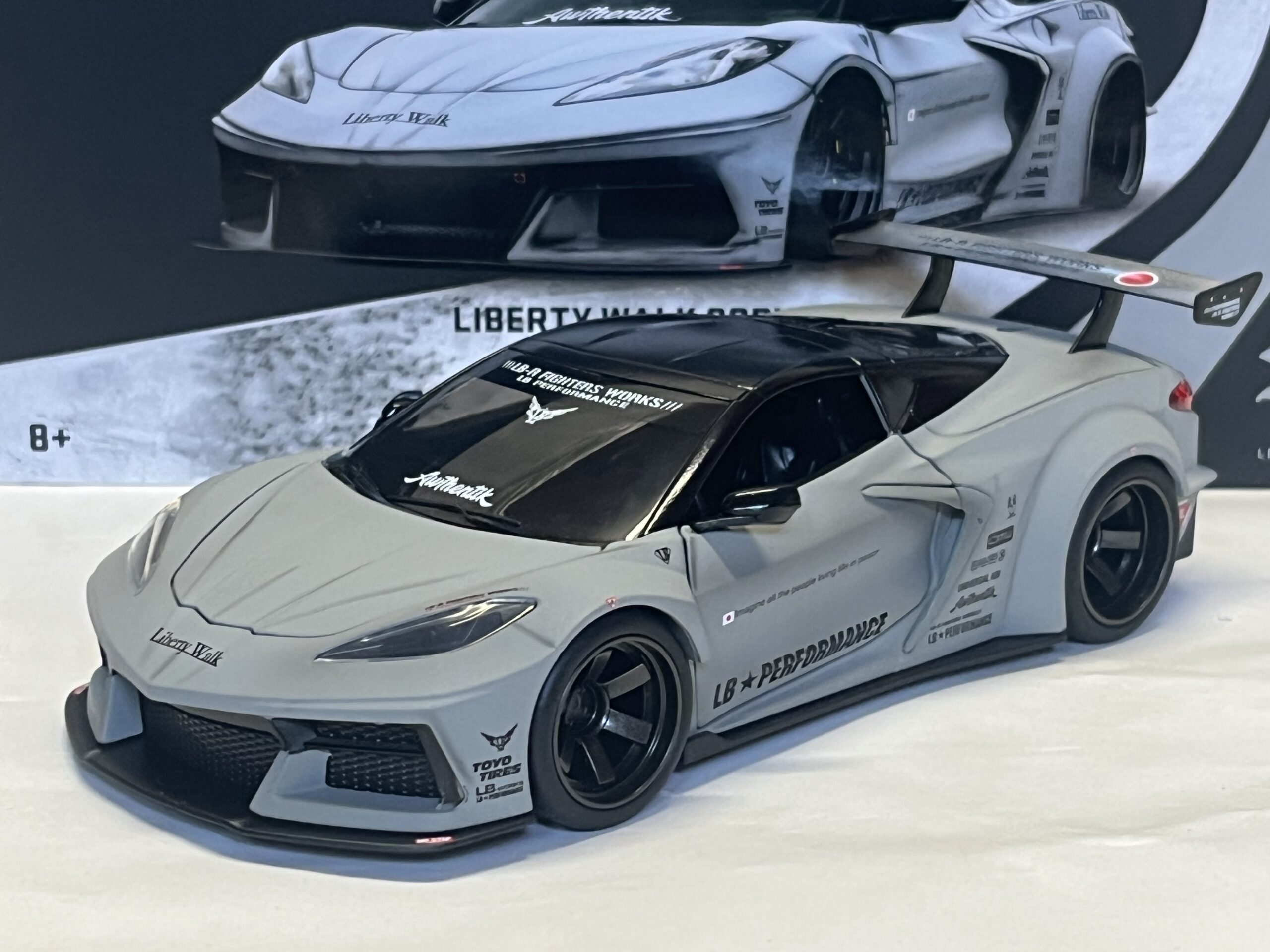 Chevrolet Corvette C8 Liberty Walk Fast and Furious Jadatoys 1/24°
