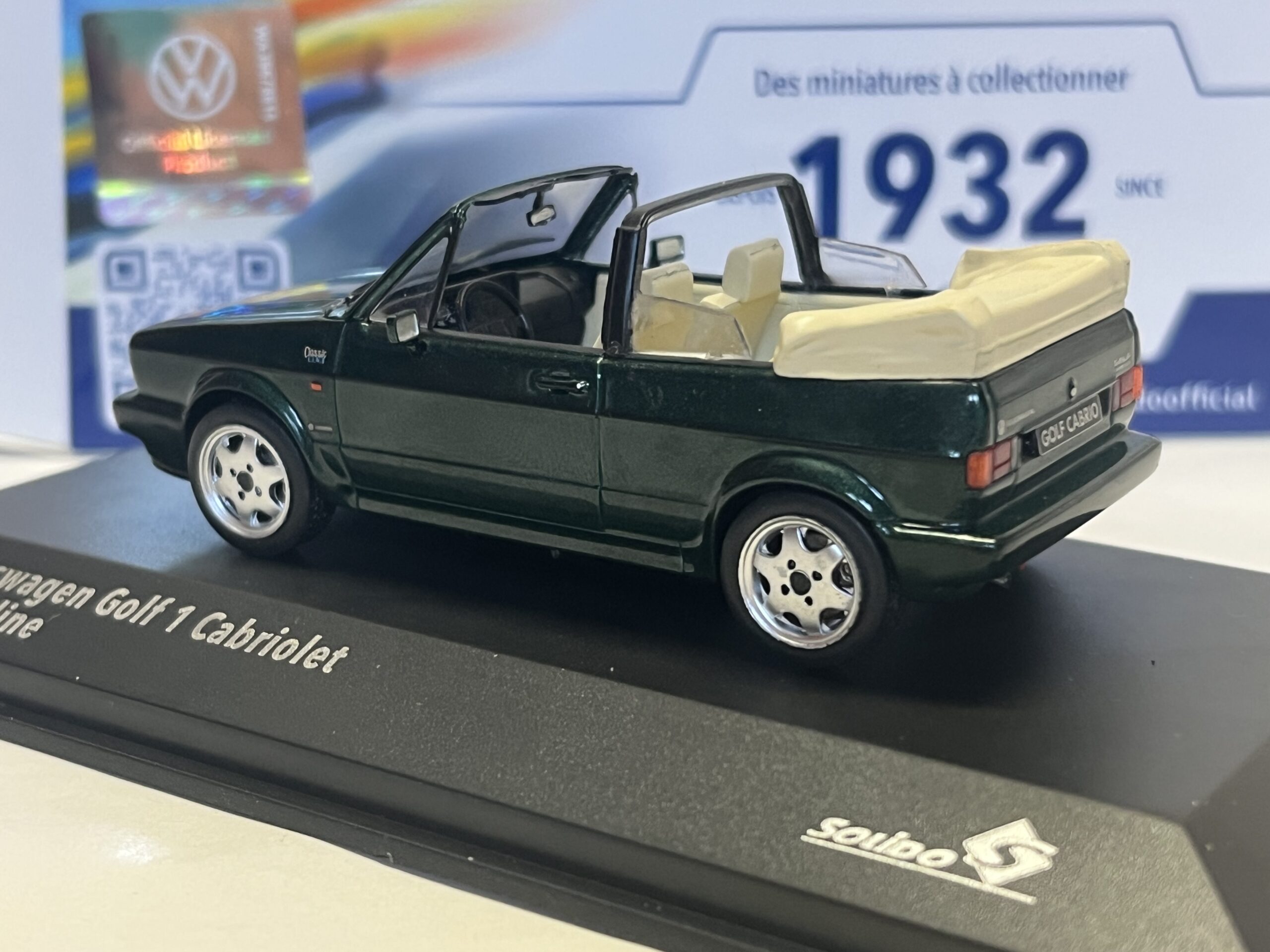 Volkswagen Golf 1 cabriolet sportline Solido 1/43° – Image 2
