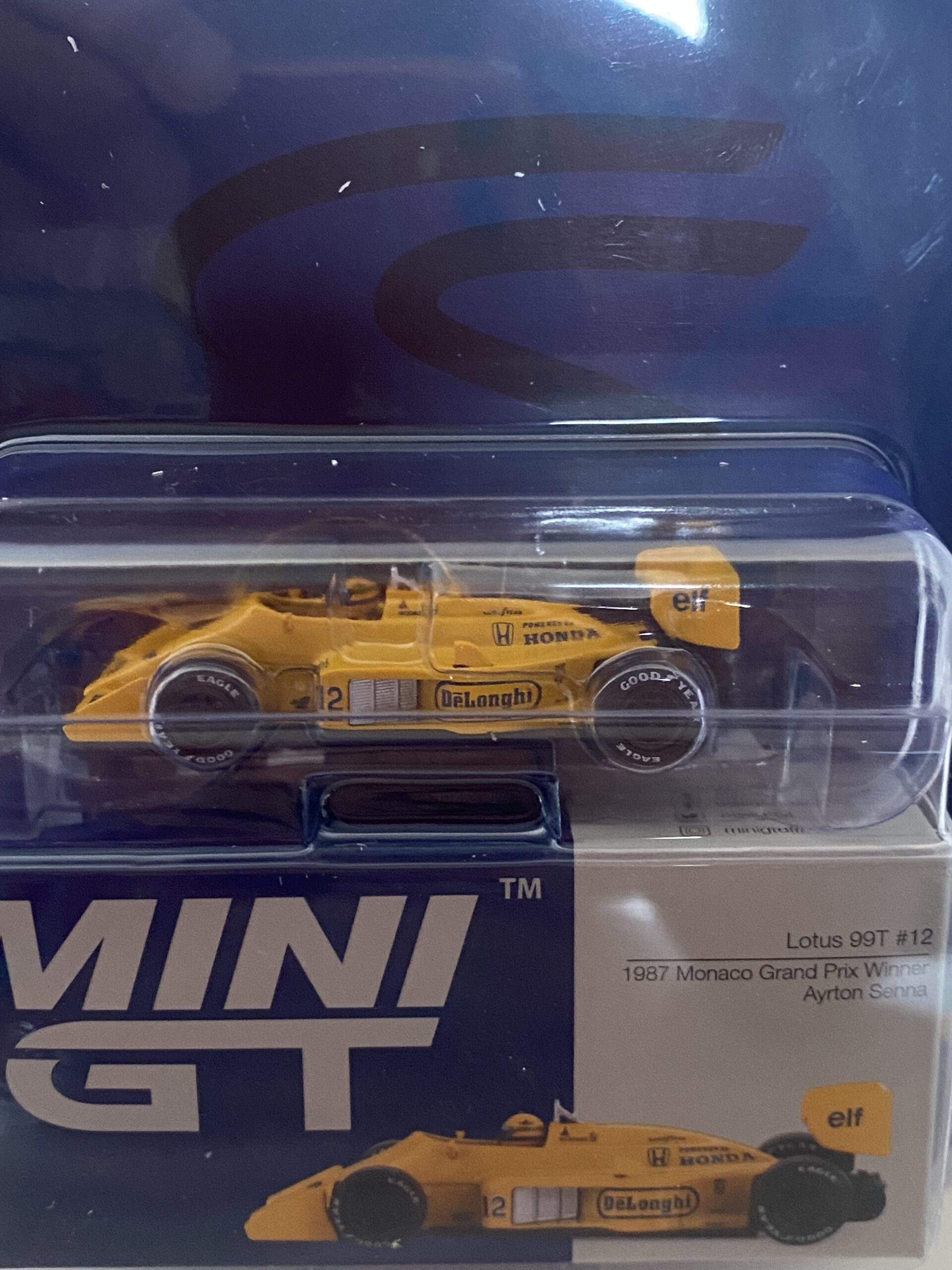Lotus 99T N°12 Senna - 1er GP Monaco 1987 - MiniGt 1/64°