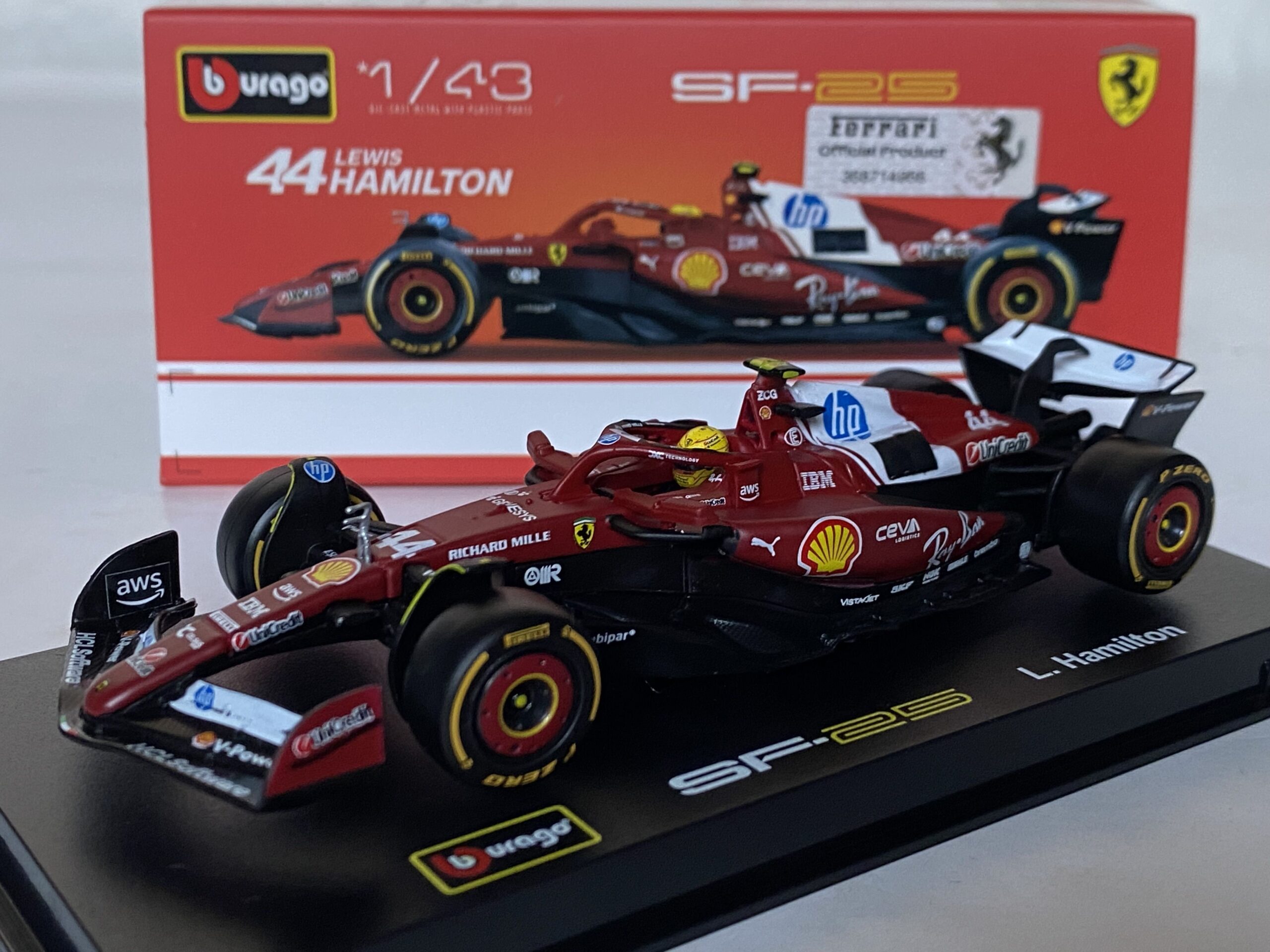 Ferrari F1 SF-25 L. Hamilton Miami 2025 1/43° Burago
