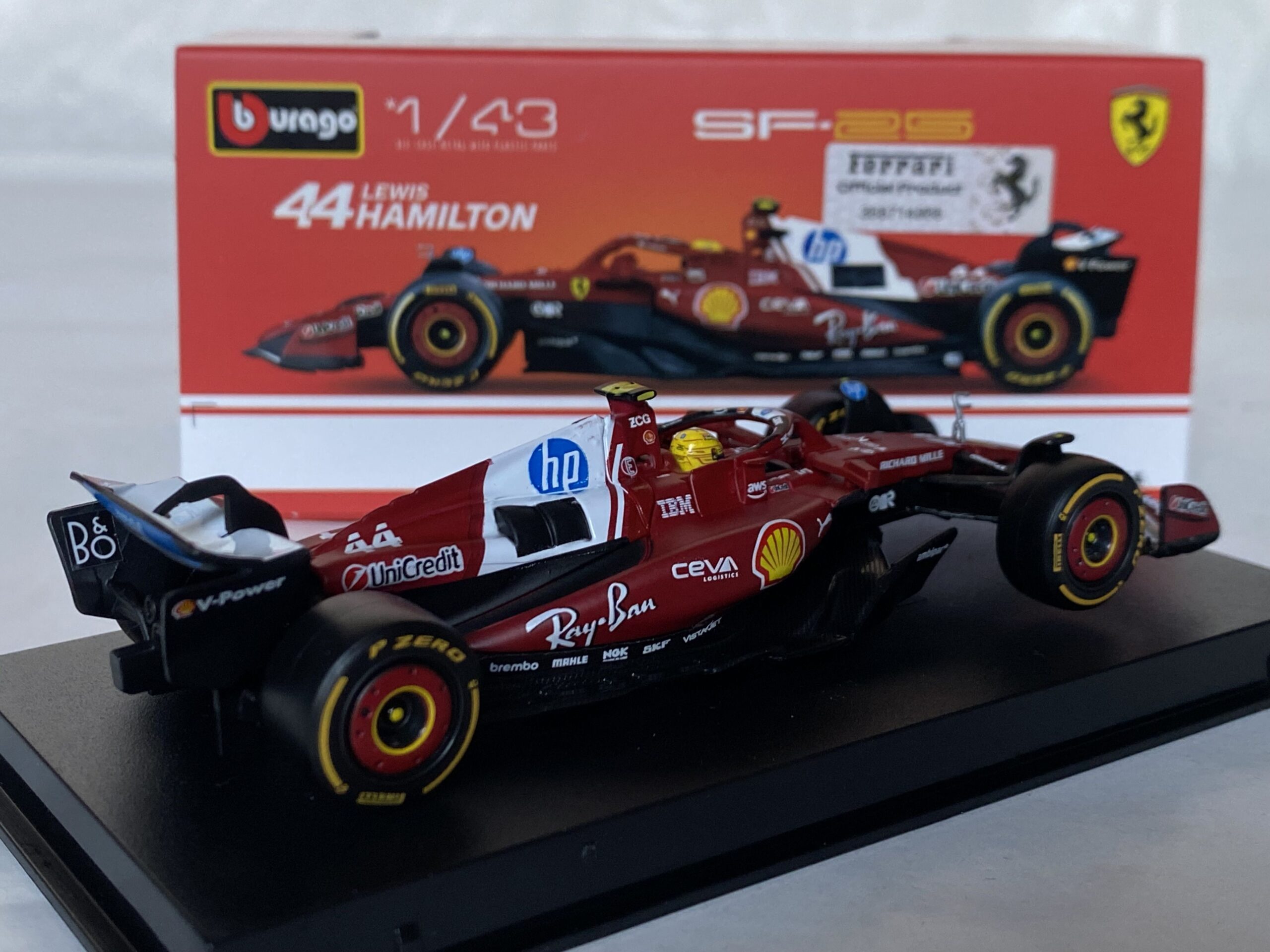 Ferrari F1 SF-25 L. Hamilton Miami 2025 1/43° Burago – Image 2