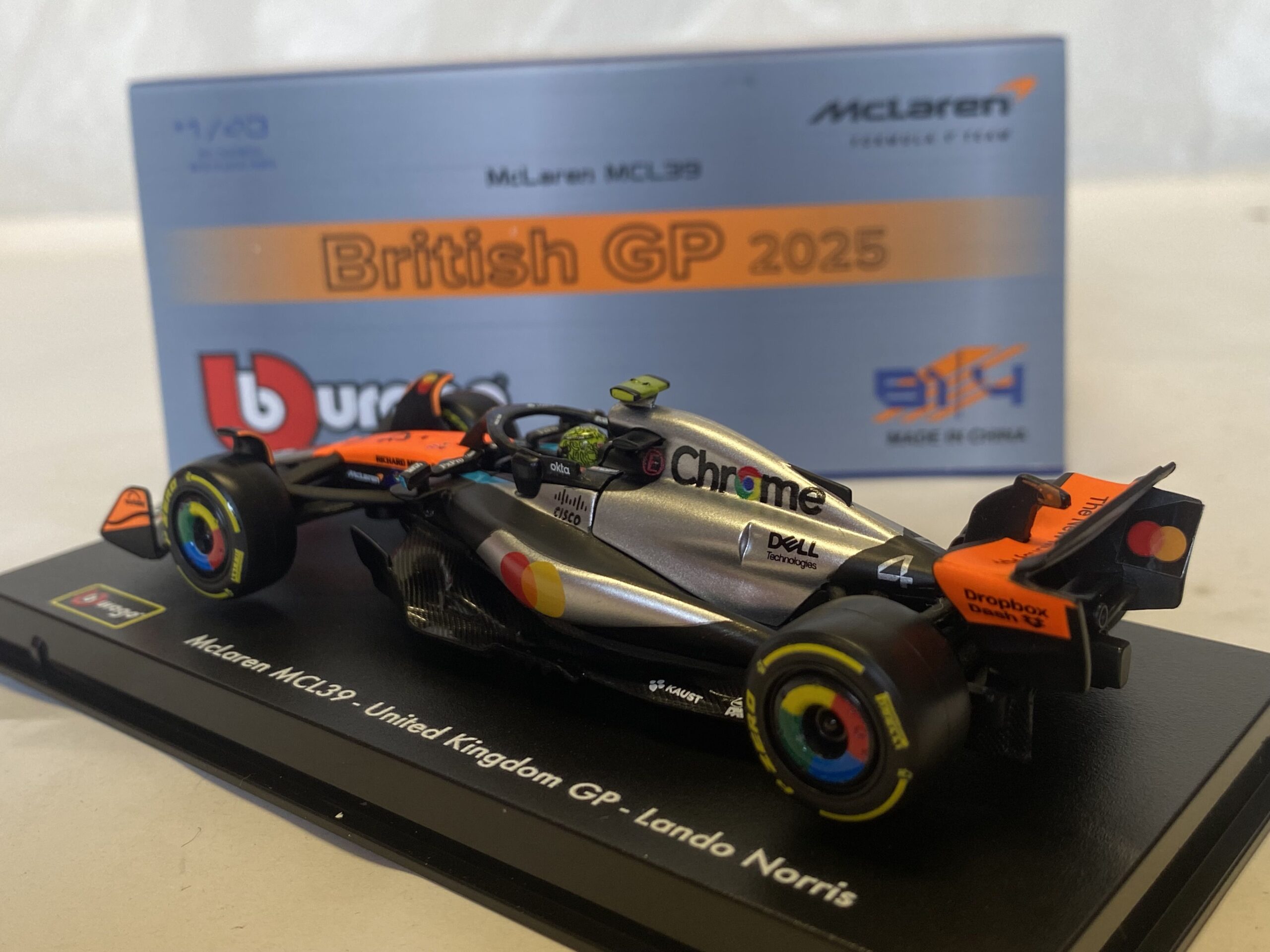 McLaren F1 MCL39 Norris Grande Bretagne 2025 Burago 1/43 – Image 2