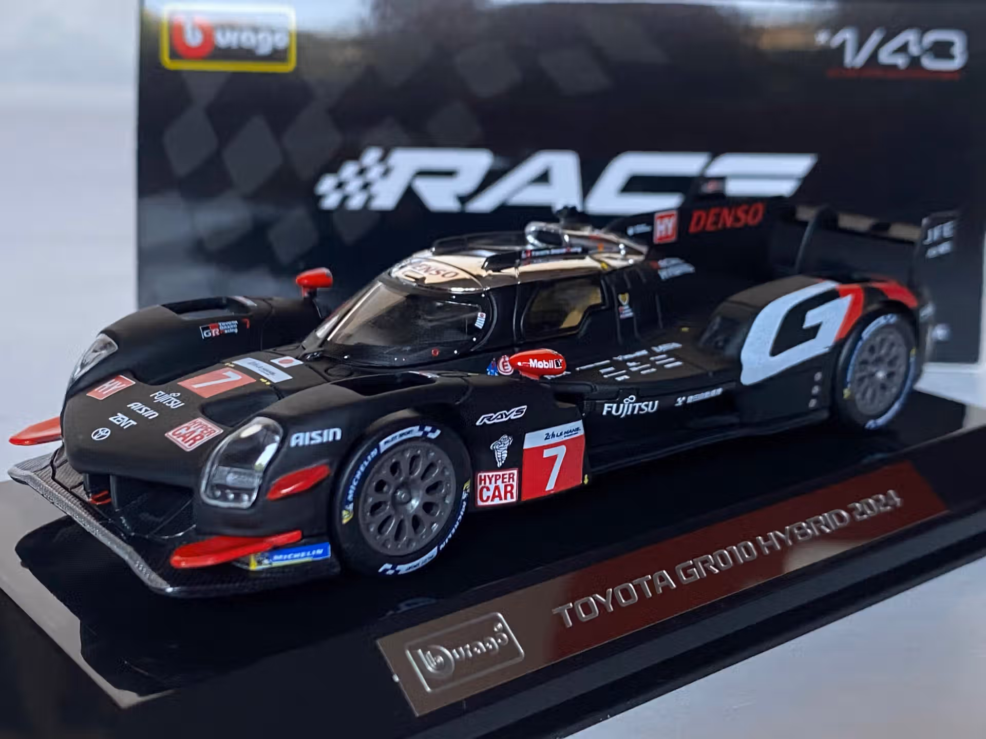 Toyota GR010 hybrid Le Mans 2024 Burago 1/43°