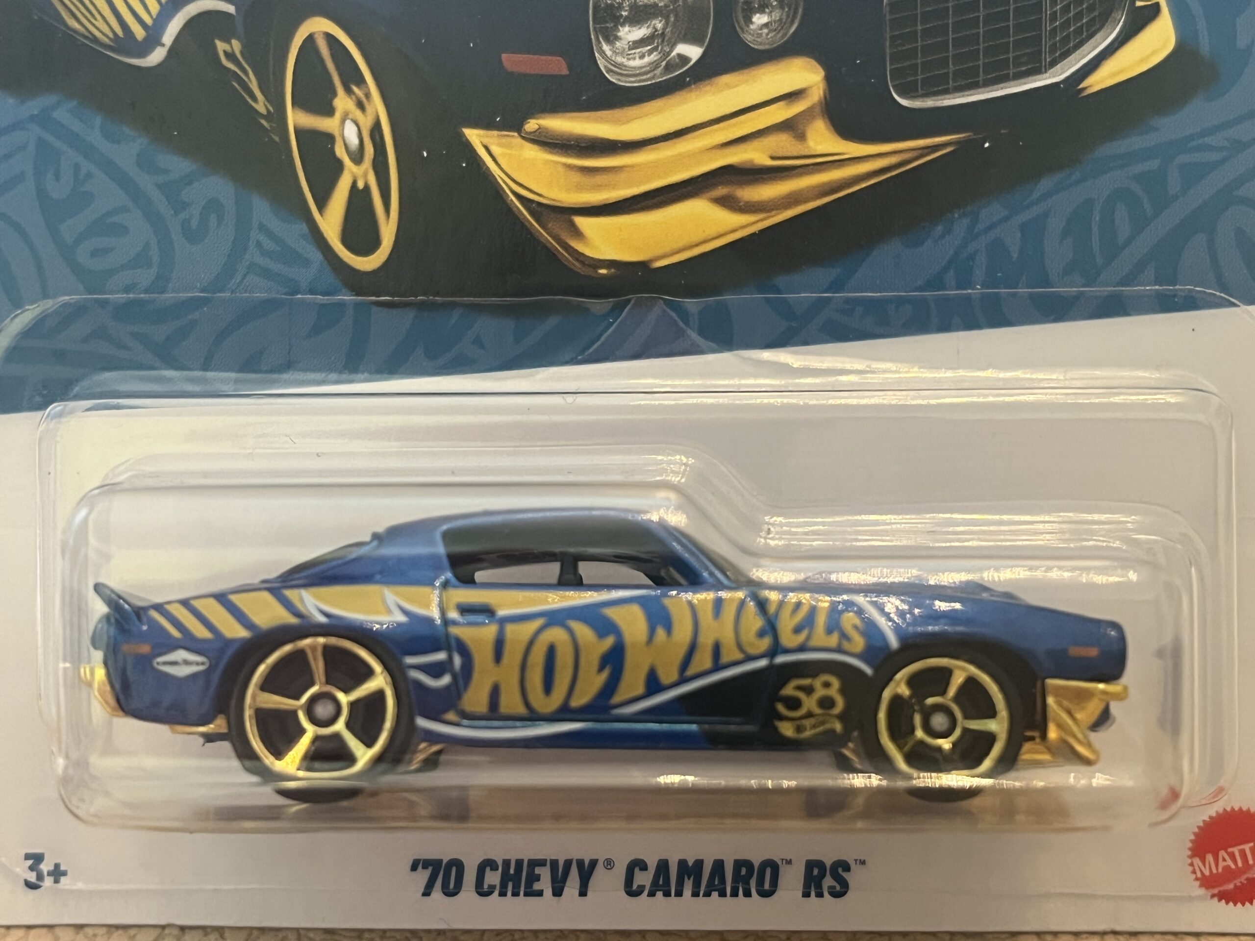 Chevrolet Camaro 1970 custom Hotwheels 1/64°