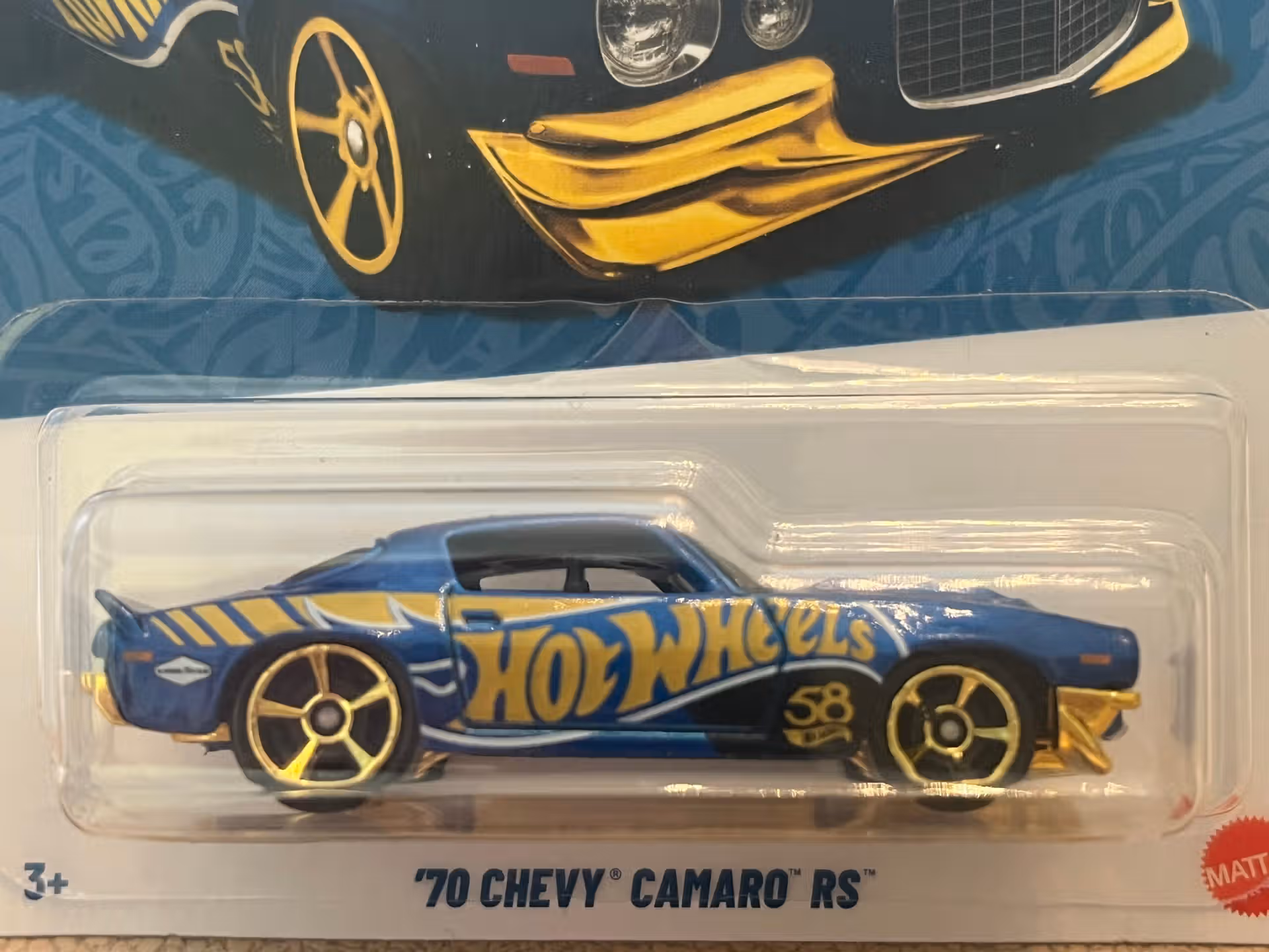 Chevrolet Camaro 1970 custom Hotwheels 1/64°