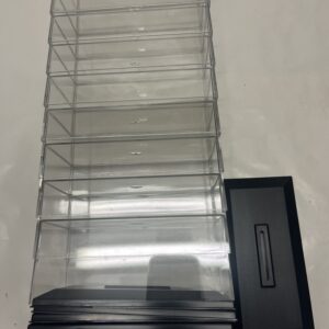10 Boites Vitrine en Plexi - L14xlg7xH6cms 1/43°