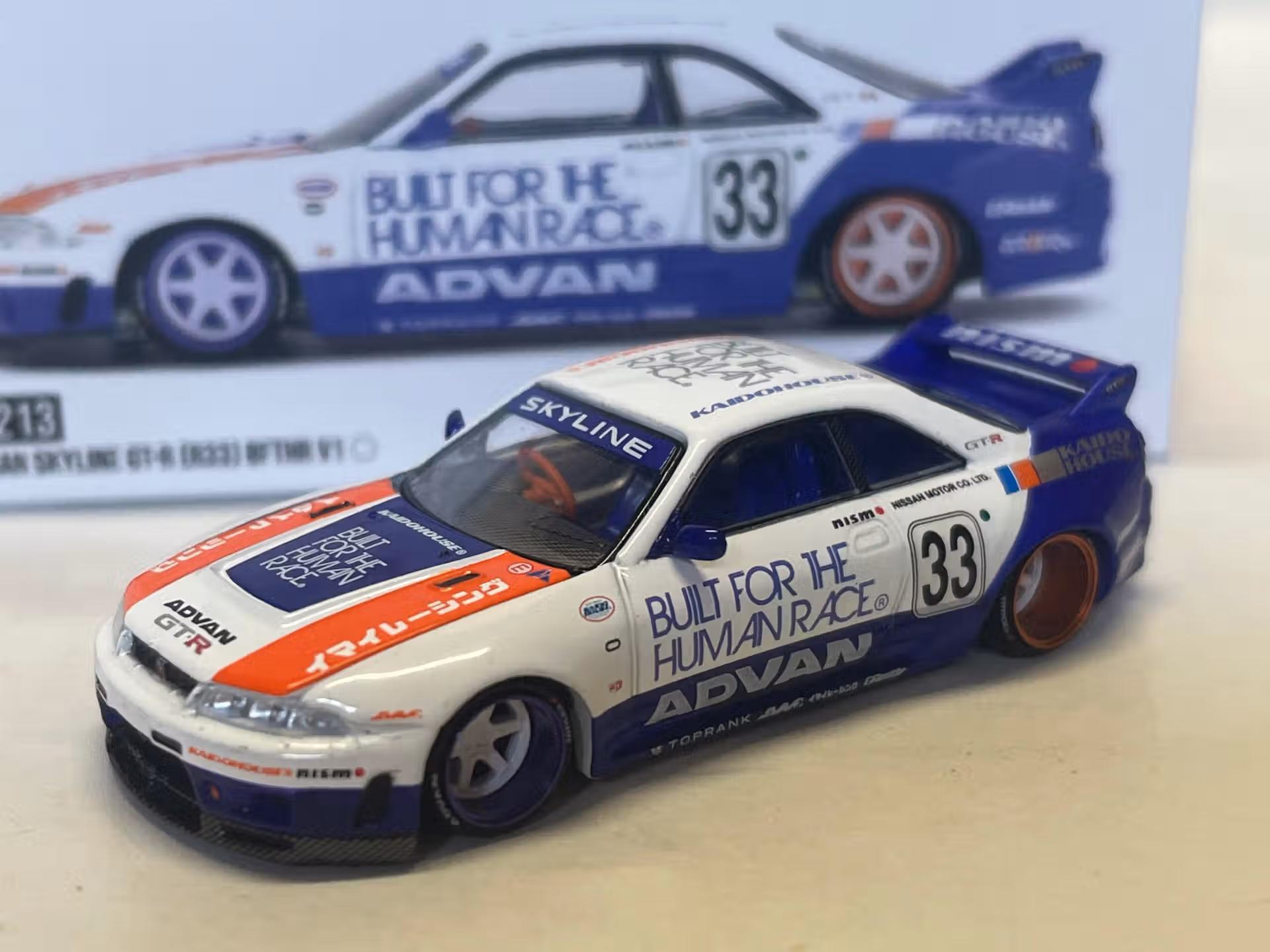 Nissan Skyline GTR R33 Kaido House 1/64°