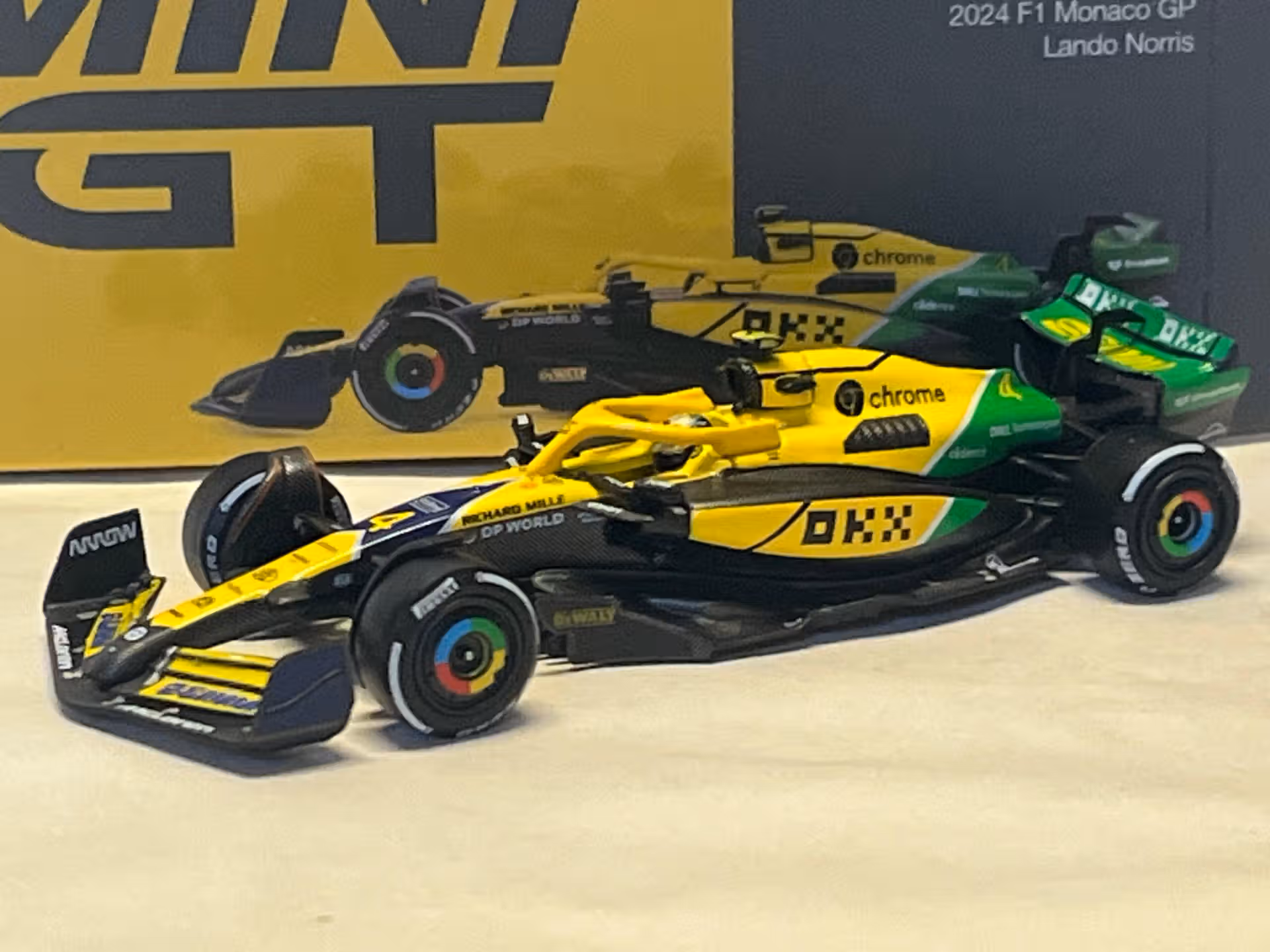 McLaren F1 MCL38 Mercedes Monaco 2024 MiniGt 1/64°
