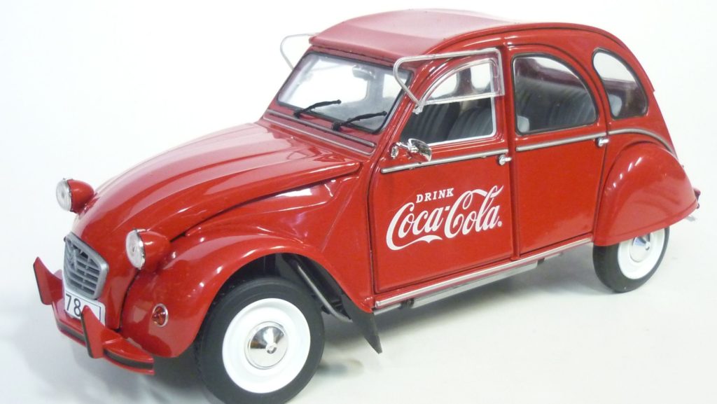 Citroen 2CV 6 “CocaCola” 1978 Solido 1/18° Les Miniatures